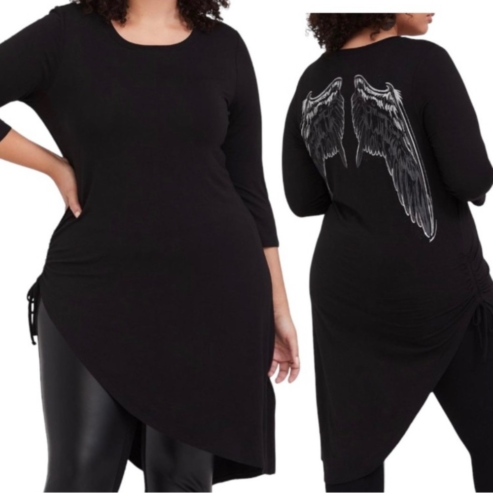 🆕🦄RARE🦄NWT🔖Torrid Disney Maleficent Winged Tunic Top - 6x